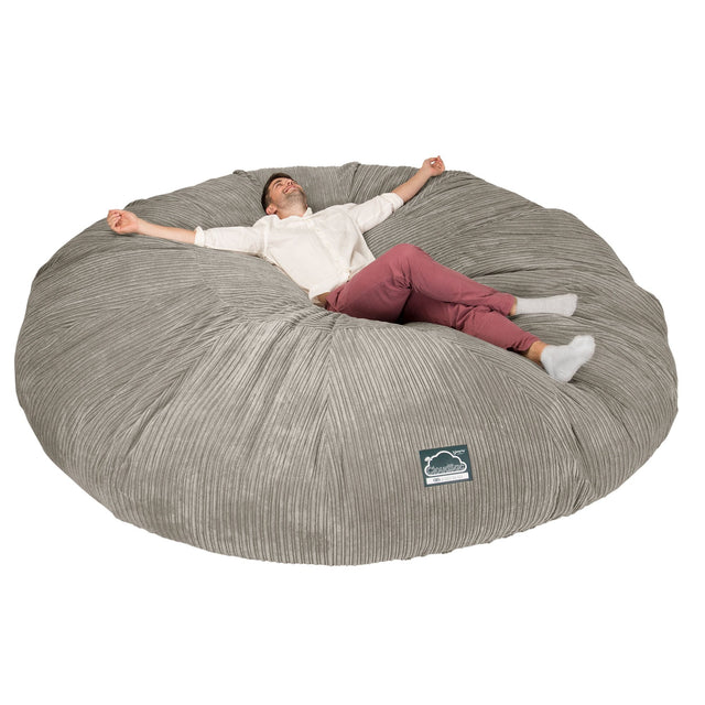 CloudSac 5000 XXXXXL Titanisk Memory Foam Saccosekk Sofa - Kordfløyel Mink 01