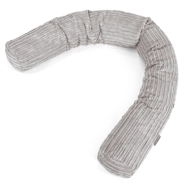 Kosepute XXL - Kordfløyel Aluminium Sølv 01