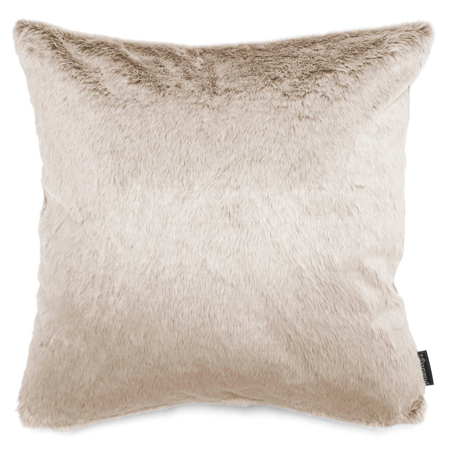 Ekstra Stor Putetrekk 70 x 70cm - Kanin-fuskepels Gyllenbrun 01
