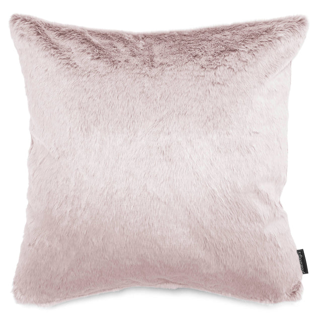 Ekstra Stor Putetrekk 70 x 70cm - Kanin-fuskepels Støvete Rosa 01