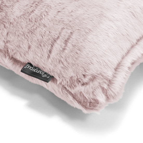 Ekstra Stor Putetrekk 70 x 70cm - Kanin-fuskepels Støvete Rosa 03