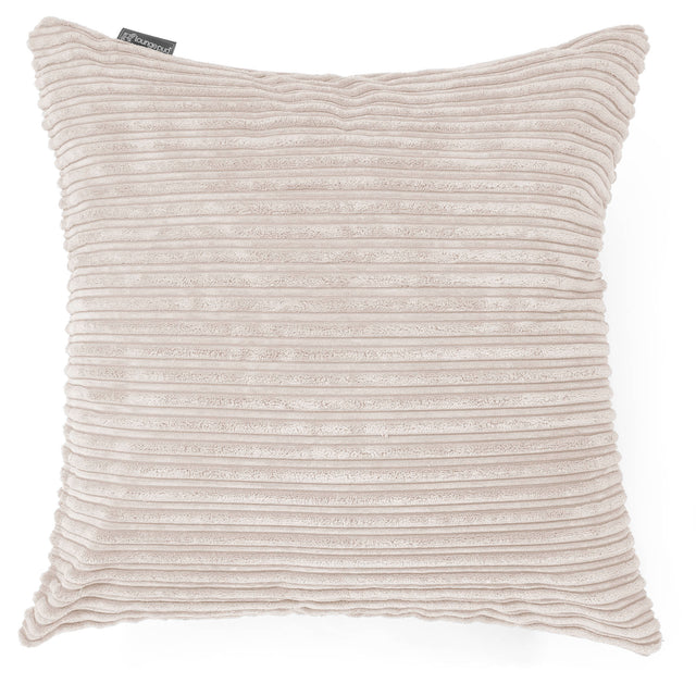 Ekstra Stor Putetrekk 70 x 70cm - Kordfløyel Elfenben 01