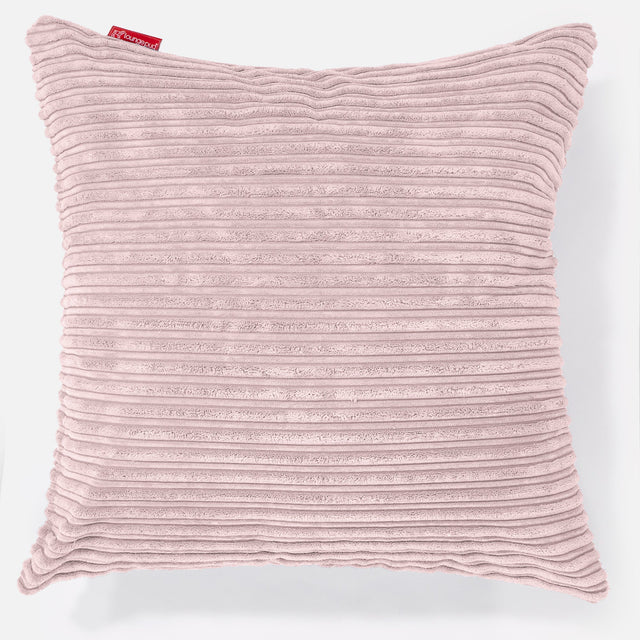 Ekstra Stor Putetrekk 70 x 70cm - Kordfløyel Rødmerosa 01