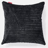 Ekstra Stor Putetrekk 70 x 70cm - Kordfløyel Svart 01