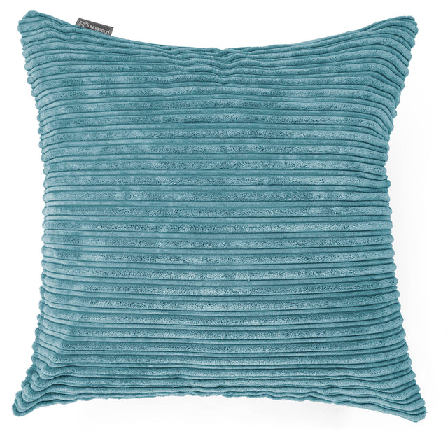 Ekstra Stor Putetrekk 70 x 70cm - Kordfløyel Turkis 01