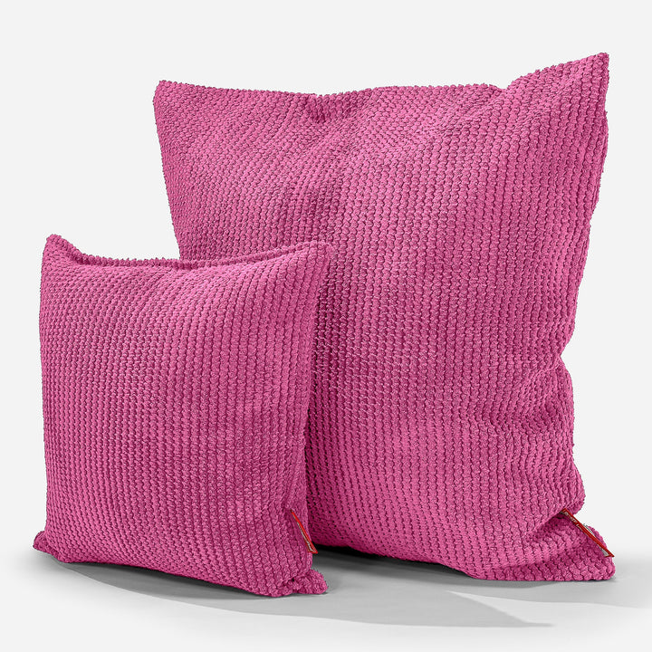 Ekstra Stor Putetrekk 70 x 70cm - Pom-pom Rosa 02