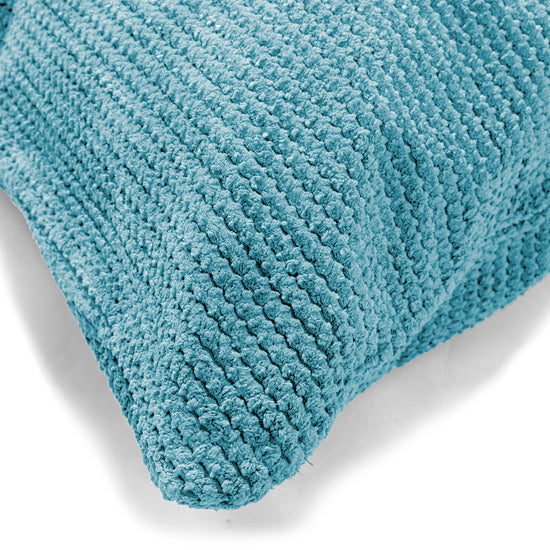 Ekstra Stor Putetrekk 70 x 70cm - Pom-pom Turkis 03