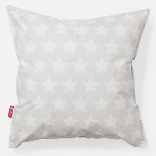 Ekstra Stor Putetrekk 70 x 70cm - Trykk Grå Stjerne 01
