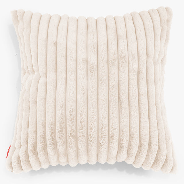 Ekstra Stor Putetrekk 70 x 70cm - Ultrabehagelig Kord Krem 01