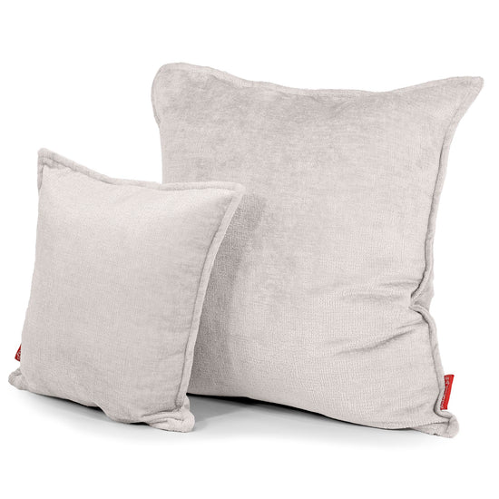 Ekstra Stor Putetrekk 70 x 70cm - Chenille Krem 02
