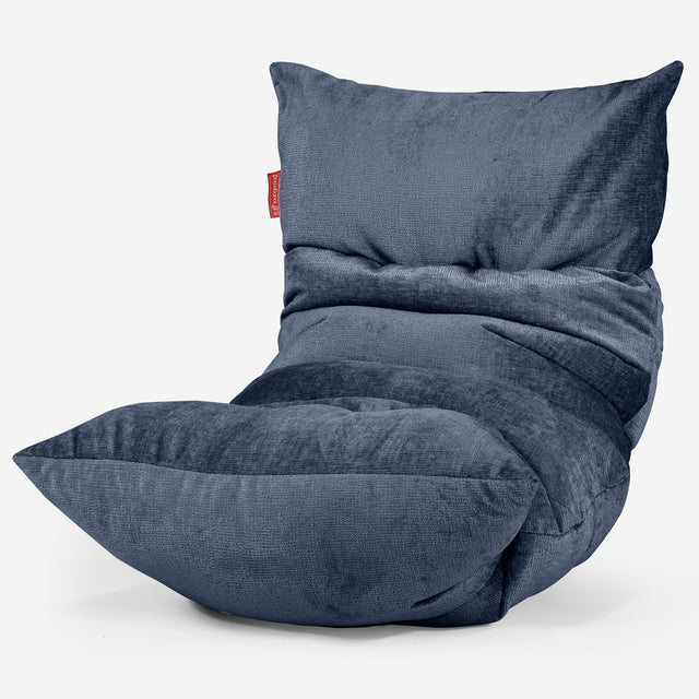 Eva Lounger Saccosekk - Chenille Marineblå 01