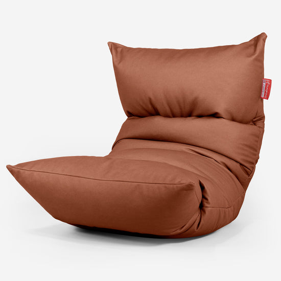 Eva Lounger Saccosekk - Vegansk Skinn Kastanjebrun 01
