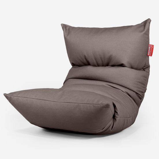Eva Lounger Saccosekk - Vegansk Skinn Sjokolade 01