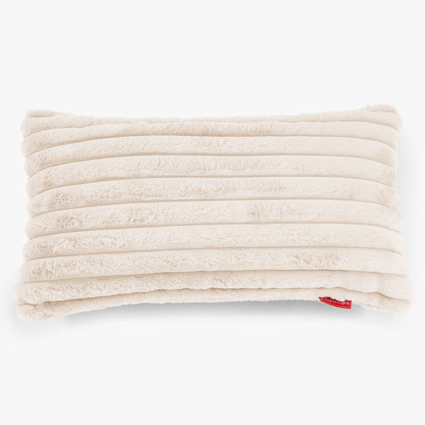 Gigant Rektangulær Putetrekk 40 x 80 cm - Ultrabehagelig Kord Krem 01