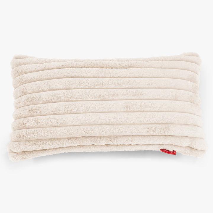 Gigant Rektangulær Putetrekk 40 x 80 cm - Ultrabehagelig Kord Krem 01