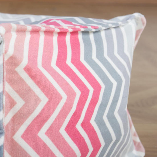 Hvilestol Saccosekk - Geo Trykk Chevron Rosa 06
