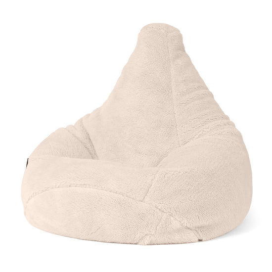 Hvilestol Saccosekk - Teddy-fuskepels Krem 02