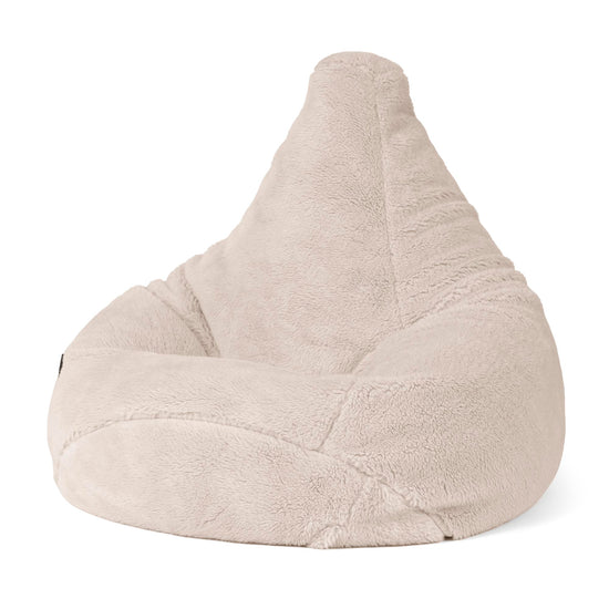 Hvilestol Saccosekk - Teddy-fuskepels Mink 02