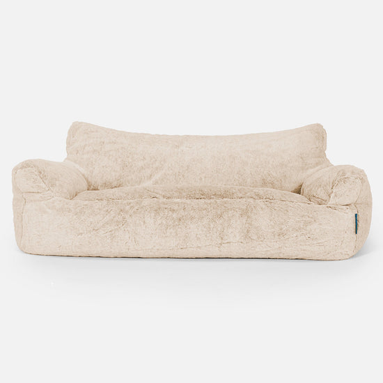 Josephine Saccosekk Sofa for Barn 1-5 år - Kanin-fuskepels Hvit 01
