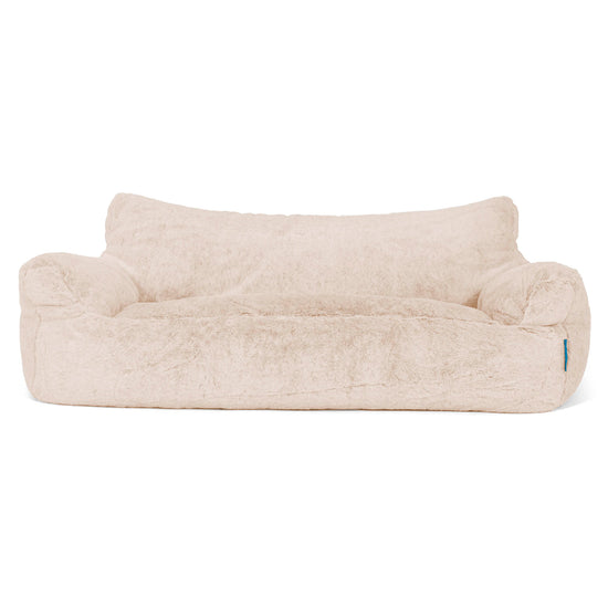Josephine Saccosekk Sofa for Barn 1-5 år - Kanin-fuskepels Hvit 01