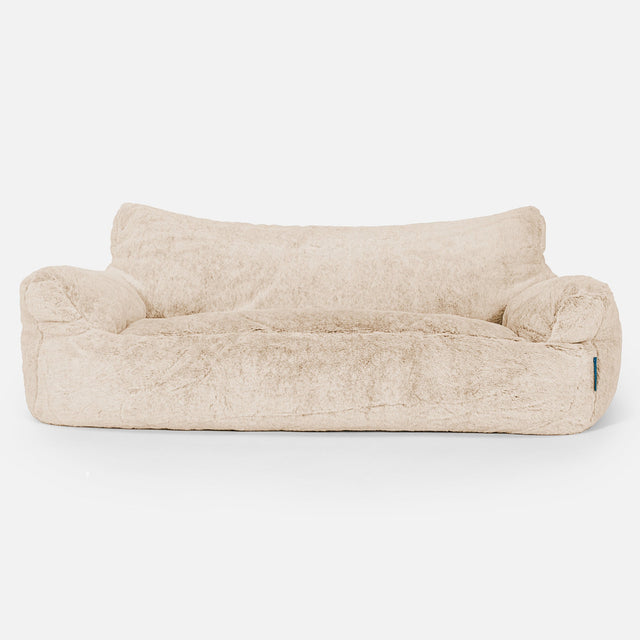 Josephine Saccosekk Sofa for Barn 1-5 år - Kanin-fuskepels Hvit 01