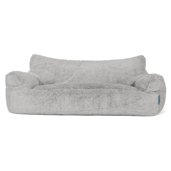 Josephine Saccosekk Sofa for Barn 1-5 år - Kanin-fuskepels Lysegrå 01