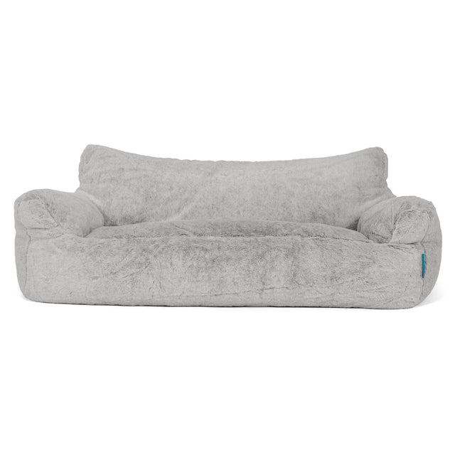 Josephine Saccosekk Sofa for Barn 1-5 år - Kanin-fuskepels Lysegrå 01