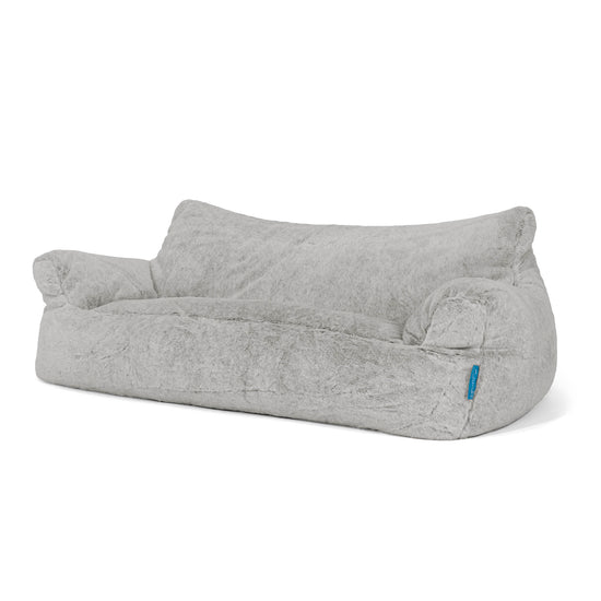 Josephine Saccosekk Sofa for Barn 1-5 år - Kanin-fuskepels Lysegrå 02