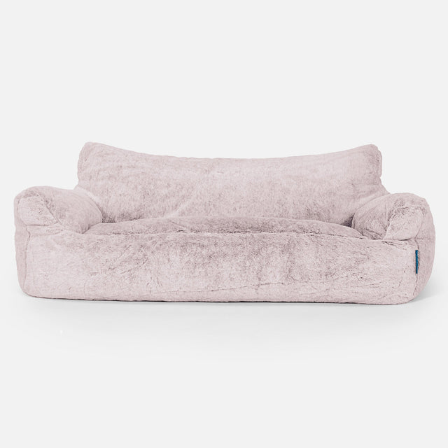 Josephine Saccosekk Sofa for Barn 1-5 år - Kanin-fuskepels Støvete Rosa 01
