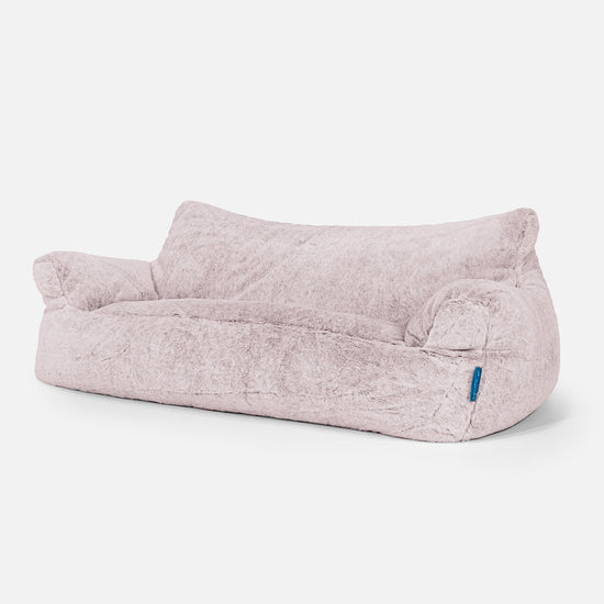 Josephine Saccosekk Sofa for Barn 1-5 år - Kanin-fuskepels Støvete Rosa 02