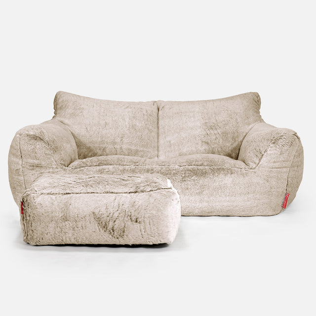Josephine Saccosekk Sofa - Kanin-fuskepels Gyllenbrun 02