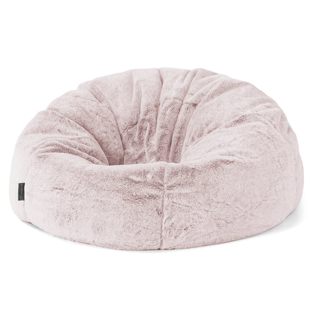 Klassisk Saccosekk - Kanin-fuskepels Støvete Rosa 01