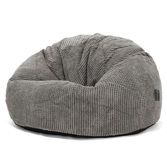 Klassisk Saccosekk - Pom-pom Koksgrå 01