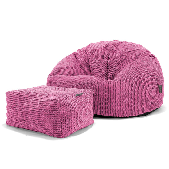 Klassisk Saccosekk - Pom-pom Rosa 02