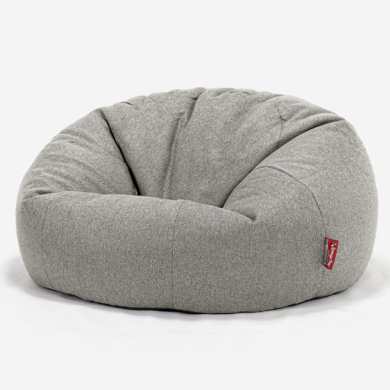 Klassisk Saccosekk Sofa - Interalli Ull Sølv 01