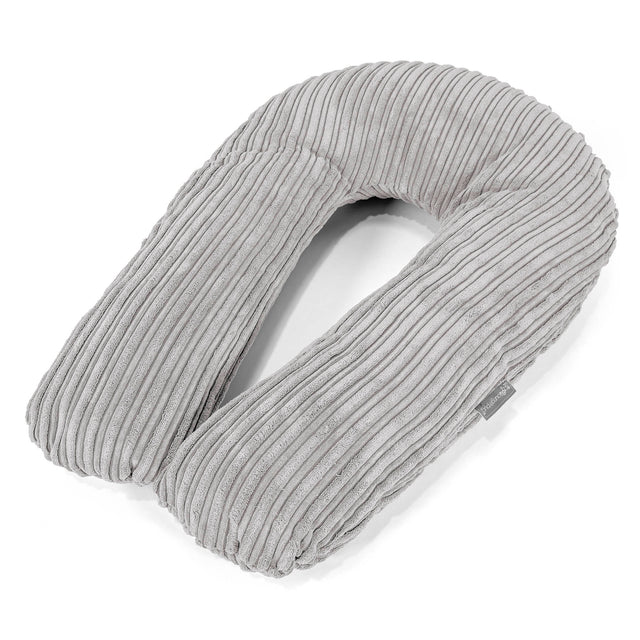 Klemmepute - Kordfløyel Aluminium Sølv 01