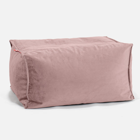Liten Fotskammel - Fløyel Rosa 01