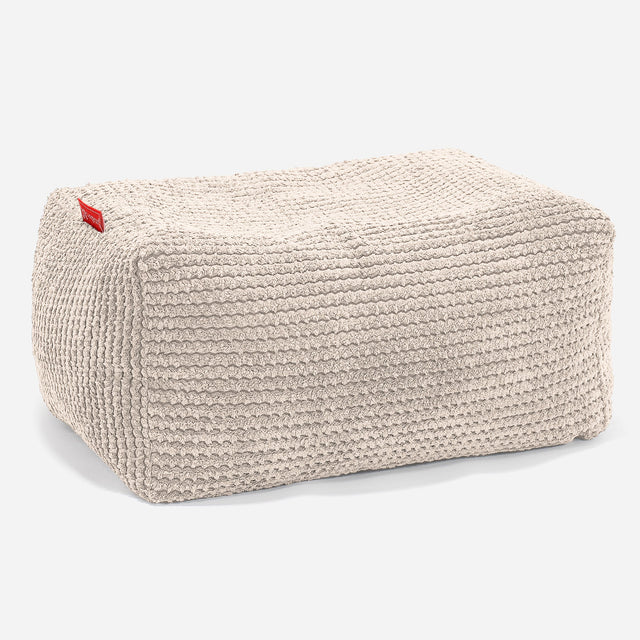 Liten Fotskammel - Pom-pom Elfenben 01