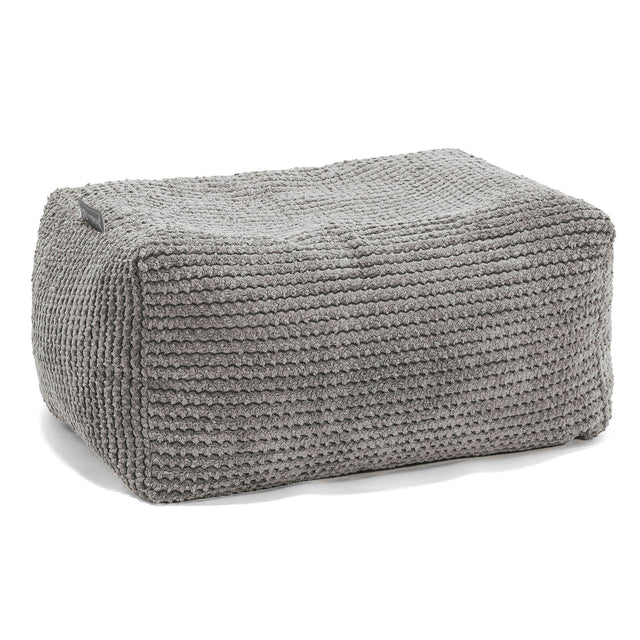 Liten Fotskammel - Pom-pom Koksgrå 01