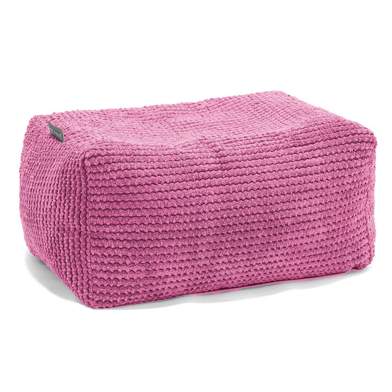 Liten Fotskammel - Pom-pom Rosa 01