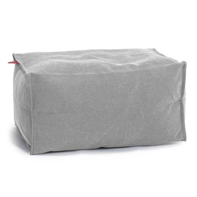 Liten Fotskammel - Steinvasket Denim Tinn 01