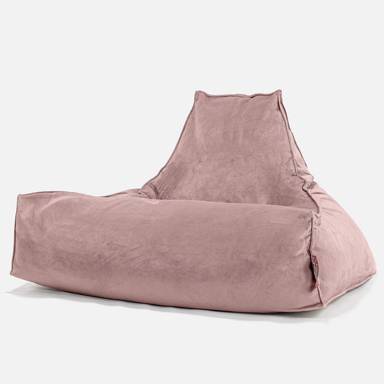 Lounge Saccosekk - Fløyel Rosa 01