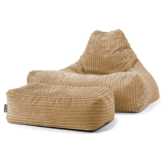 Lounge Saccosekk - Kordfløyel Sand 02