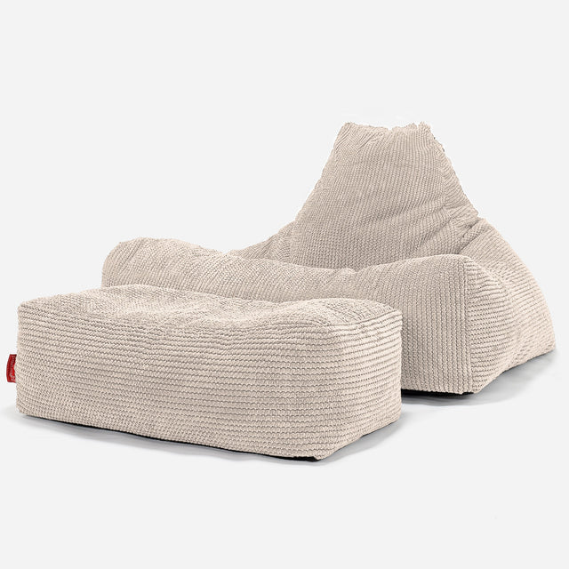 Lounge Saccosekk - Pom-pom Elfenben 02