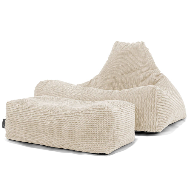 Lounge Saccosekk - Pom-pom Elfenben 02