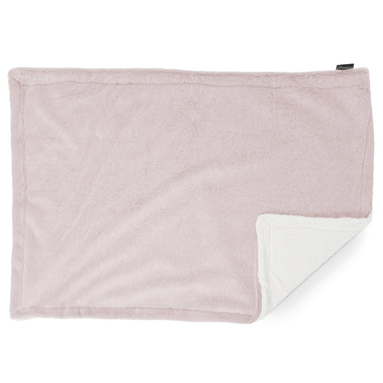 Sherpateppe - Kanin-fuskepels Støvete Rosa 03