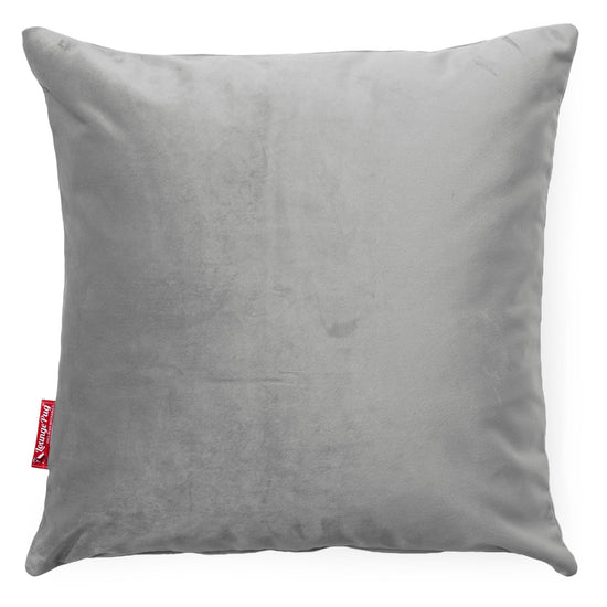 Putetrekk 47 x 47cm - Fløyel Sølv 01