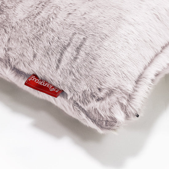 Putetrekk 47 x 47cm - Kanin-fuskepels Støvete Rosa 03