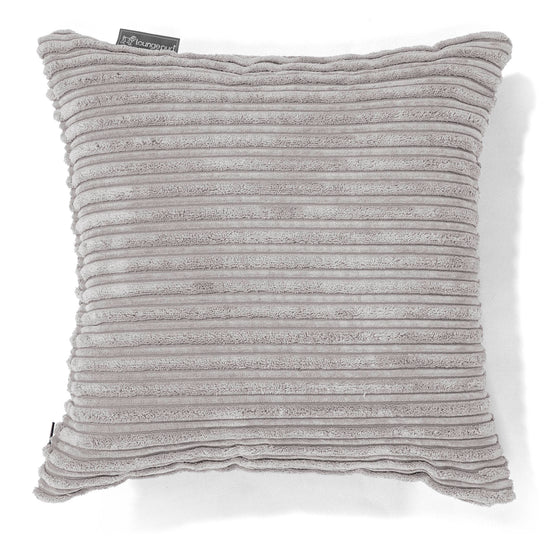 Putetrekk 47 x 47cm - Kordfløyel Aluminium Sølv 01