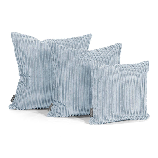 Putetrekk 47 x 47cm - Kordfløyel Babyblå 02